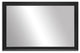Morgan Framed Wall Mirror, Black, 36"x54"