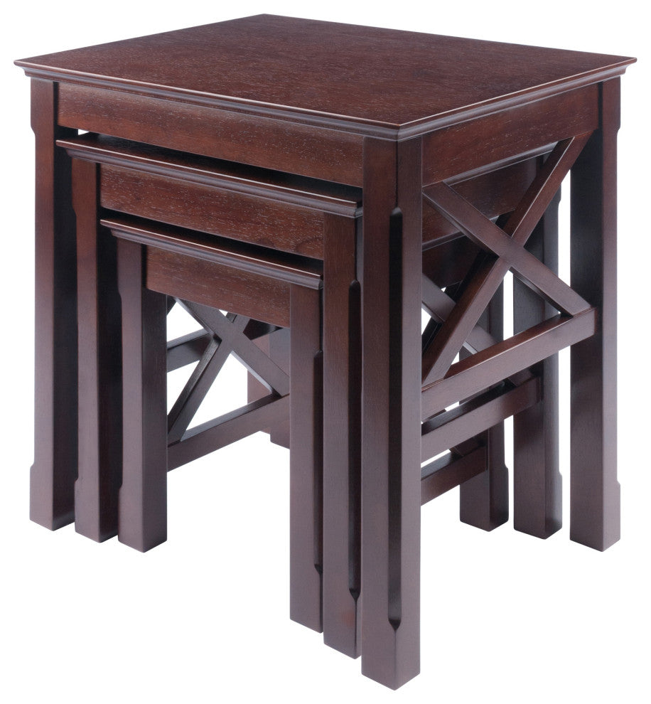 Xola 3-Pc Nesting Tables, Cappuccino