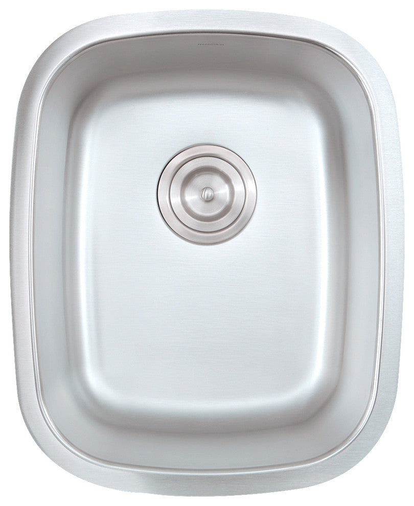 Nantucket Rectangle Undermount Bar and Prep Sink, 18 Gauge, 18.5"x15"x8"