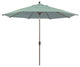 11' Champagne Auto-Tilt Crank Lift Aluminum Umbrella, Sunbrella, Spa
