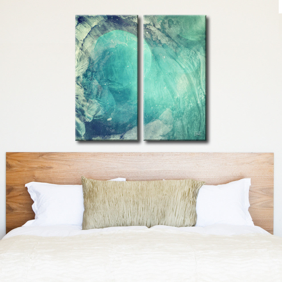 Abstract ABS XIV, Canvas Wall Art, 24"x12" 2-Panels