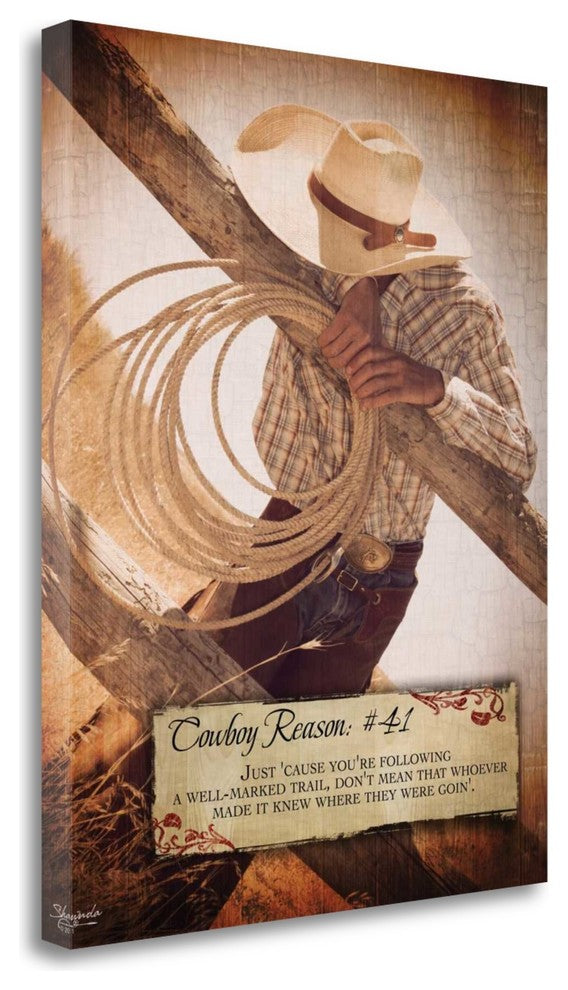 "Reason No. 41" By Shawnda Eva,Ready to Hang Giclee Print on Gallery Wrap Canvas