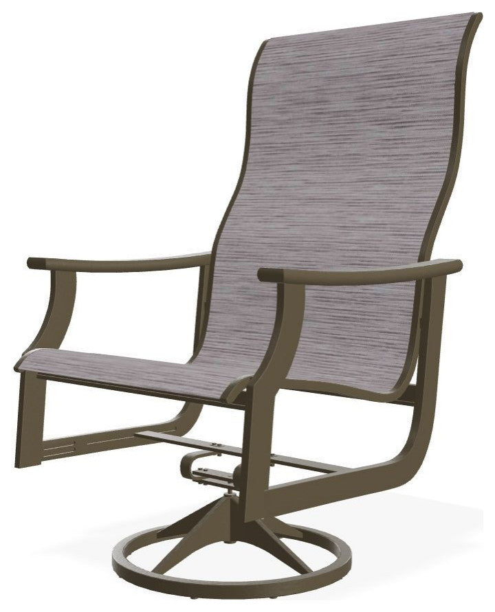 St. Catherine Sling Outdoor Supreme Swivel Rocker, Fossil/Beachwood