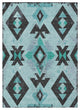 Machine Washable Indoor/Outdoor Chantille ACN1882 Teal 2'6" x 3'10" Rug