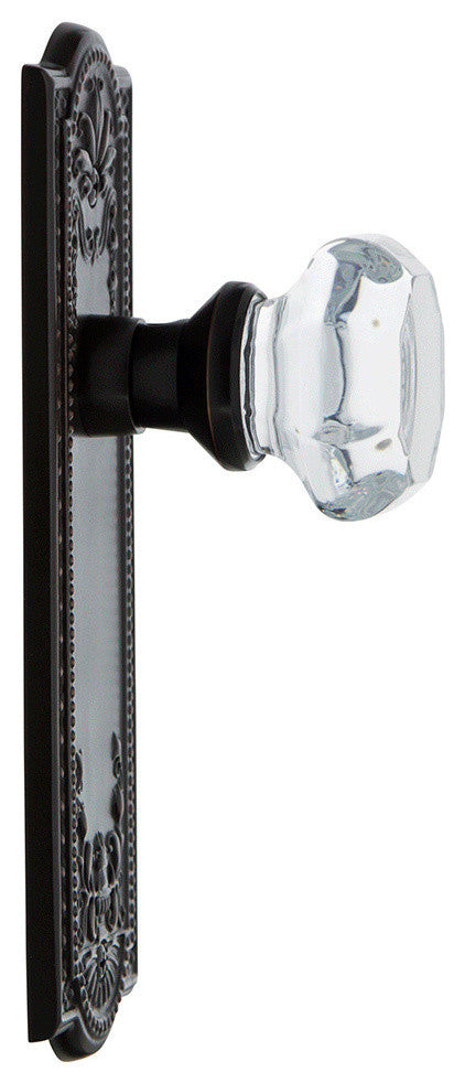 Meadows Plate Privacy Waldorf Knob, Timeless Bronze