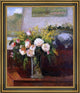 Camille Pissarro Roses of Nice Framed Premium Canvas Print, 20"x25"