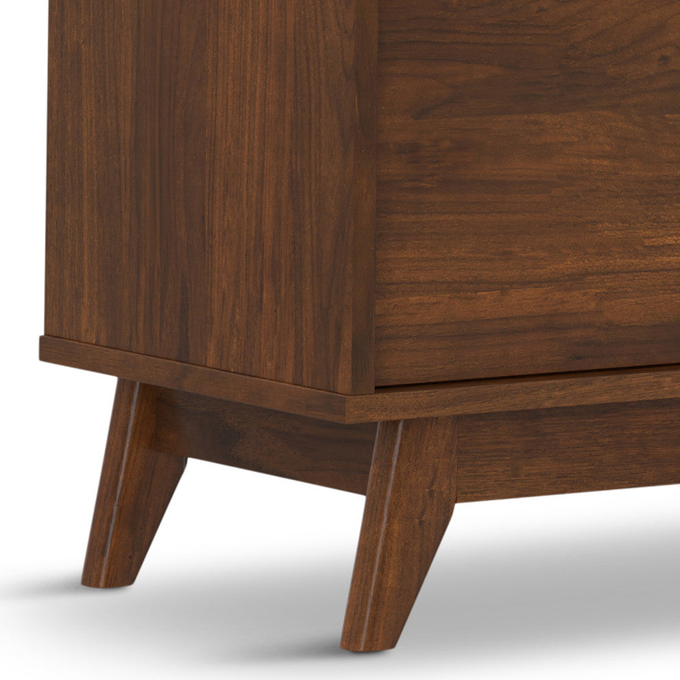 Lennon 72" Low TV Stand, Walnut Veneer