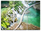 "Tourist Path in Plitvice Lakes" Photo Metal Wall Art, 3 Panels, 36"x28"