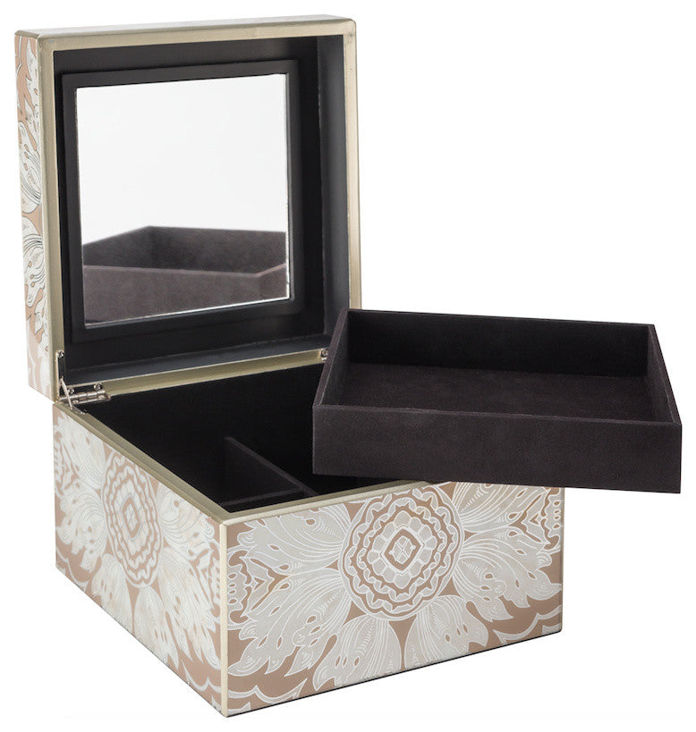 Sand and Silver Mirror Box