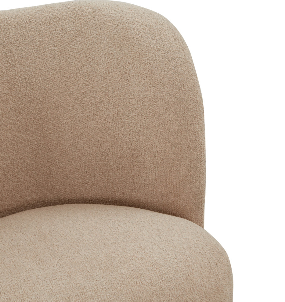 Safavieh Couture Rodolfo Boucle Accent Chair, Oatmeal/Natural
