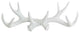 Faux Antler Hooks Necklace Rack, White