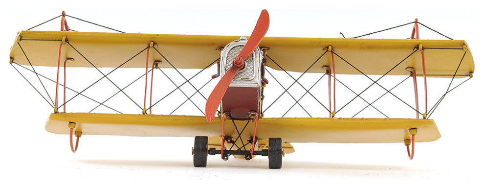1918 Yellow Curtiss JN-4 1:24 Collectible Metal scale model Airplane