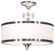 Cosmopolitan 3 Light Semi Flush Mount, Brushed Nickel
