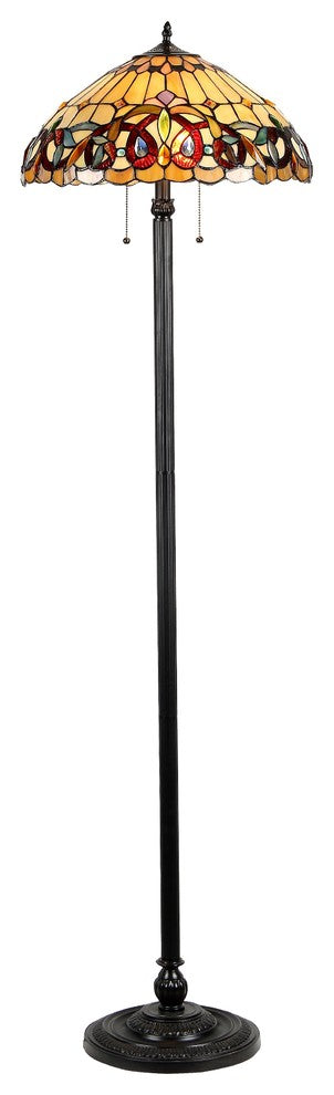 Serenity 2-Light Victorian Floor Lamp