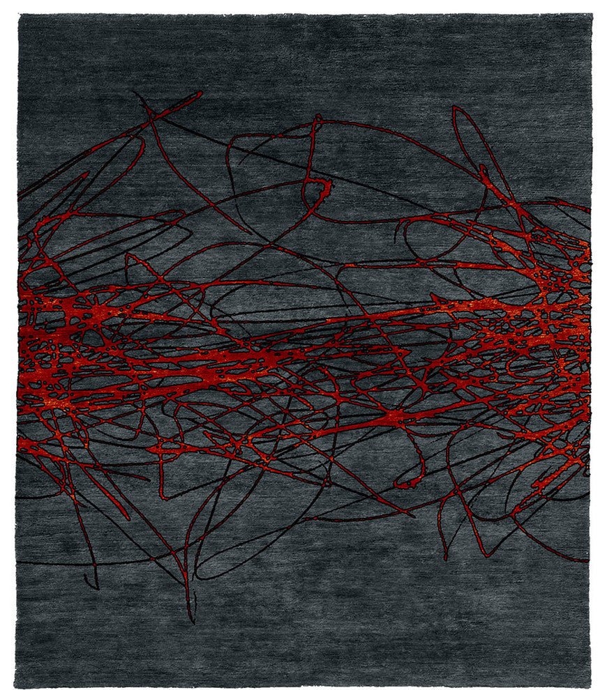 Plasma C Hand Knotted Tibetan Rug, 10' Square