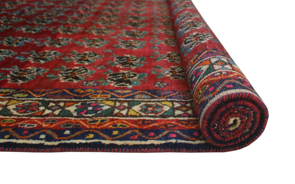 Fine Vintage Distressed Harsalla Red Rug