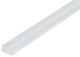 0.63"x8" Crystal Glass Liner, White, Set of 10