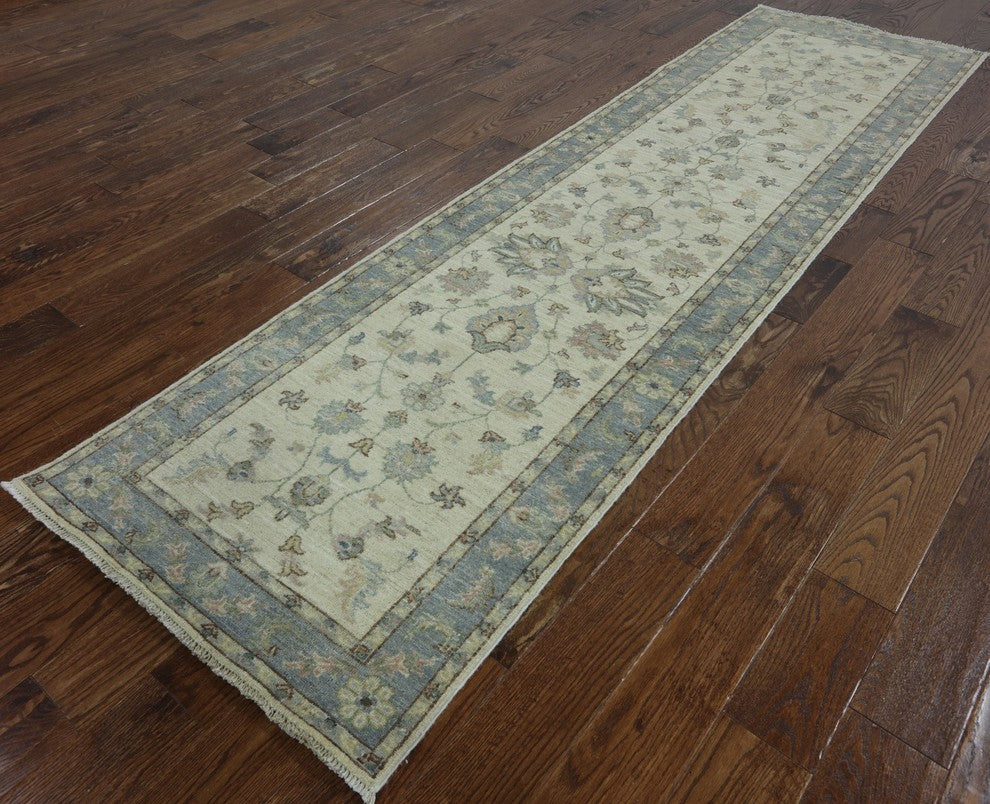 3'x10' Chobi Peshawar Oriental Handmade Runner, MC619