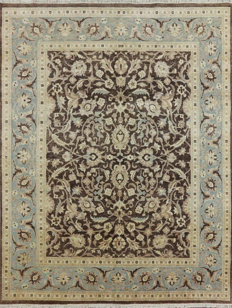 Handmade Floral Peshawar Oriental Area Rug 8'x10', P2693
