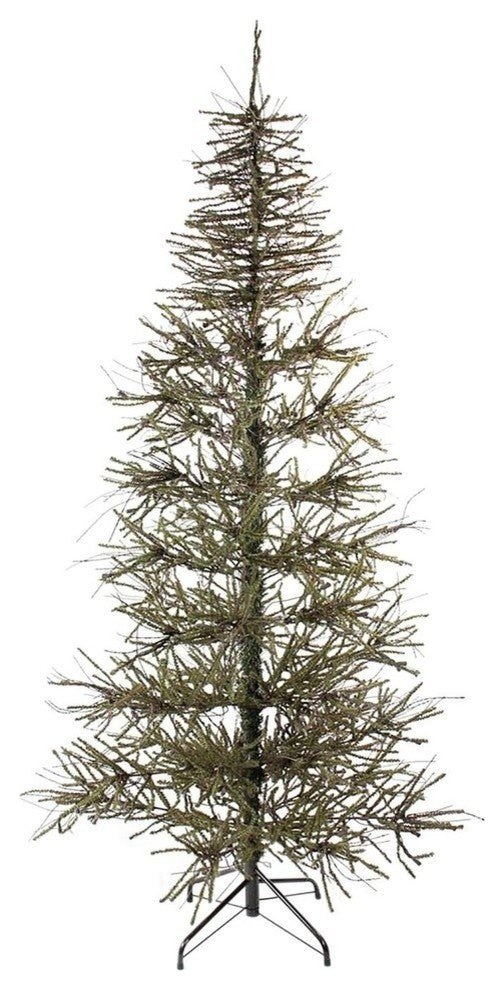 7' Slim Warsaw Twig Artificial Christmas Tree, Unlit