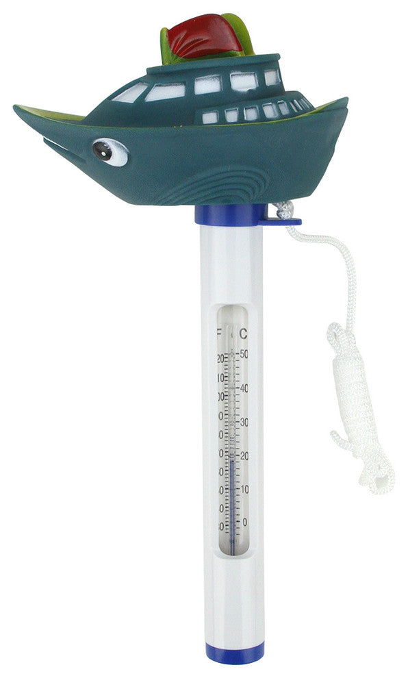 Floating Cruise Boat Swimming Pool Thermometer With Cords