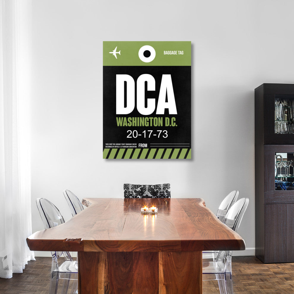 "DCA Washington Luggage Tag 2" Fine Art Print