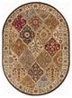 Cambridge Traditional Abstract Multi-Color Oval Area Rug, 5' x 7' Oval