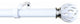 1" Kingsley Curtain Rod, 28"-48", White Ceramic Finial