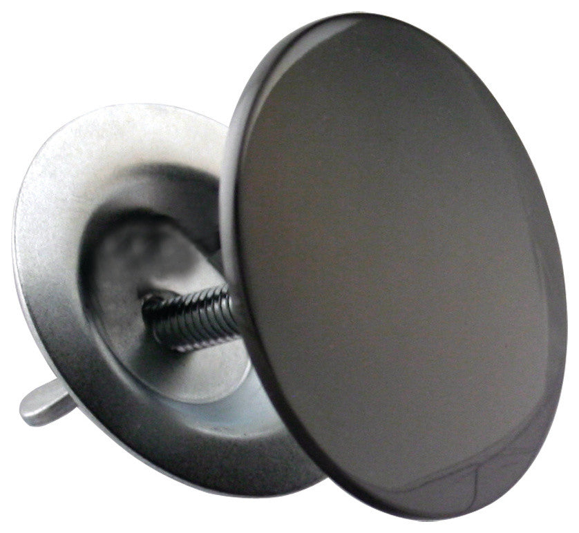 Sink Hole Cover, 2" Diameter In Flat Black In Powder Coated Flat Black
