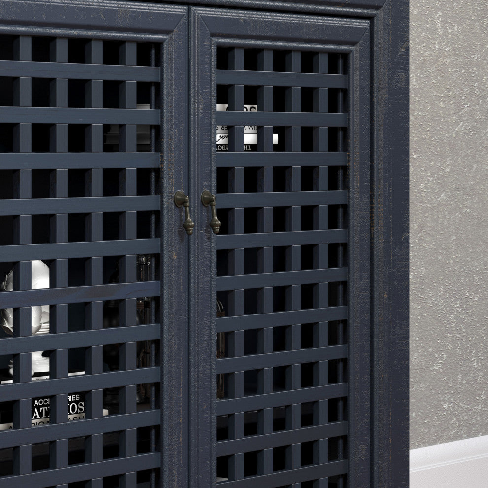 Rio 4 Door Accent Cabinet Navy