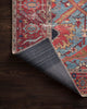Blue Red Loren LQ-10 Printed Area Rug by Loloi, 7'6"x9'6"