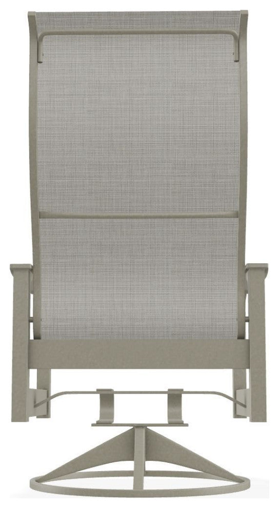 Leeward Sling Outdoor Swivel Rocker, Deacon/Storm
