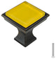 Golden Poppy Crystal Glass Oil Rubbed Bronze Madison Classic Knob