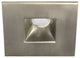 LED 2" Open Ref Sq With Housing, Brushed Nickel