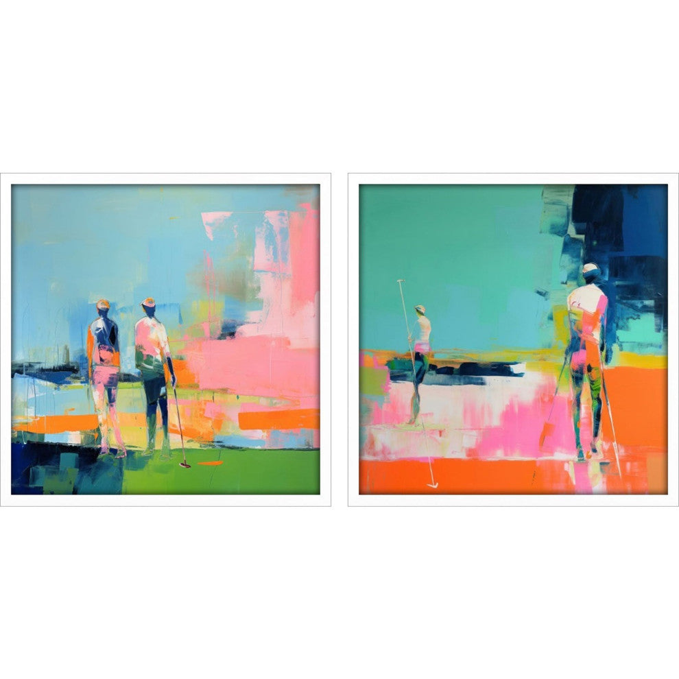 Golf Players I Artwork, 2-Piece Set