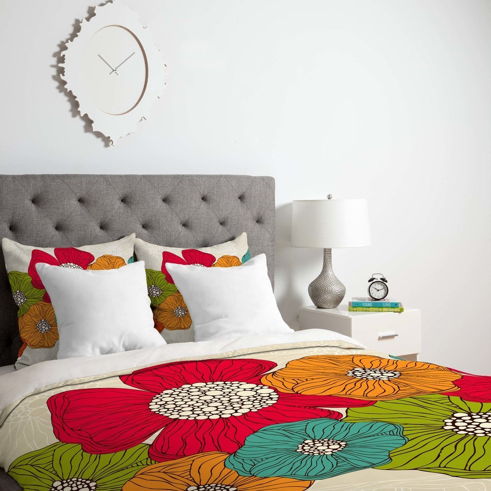 Deny Designs Valentina Ramos Flowers Duvet Cover - Lightweight