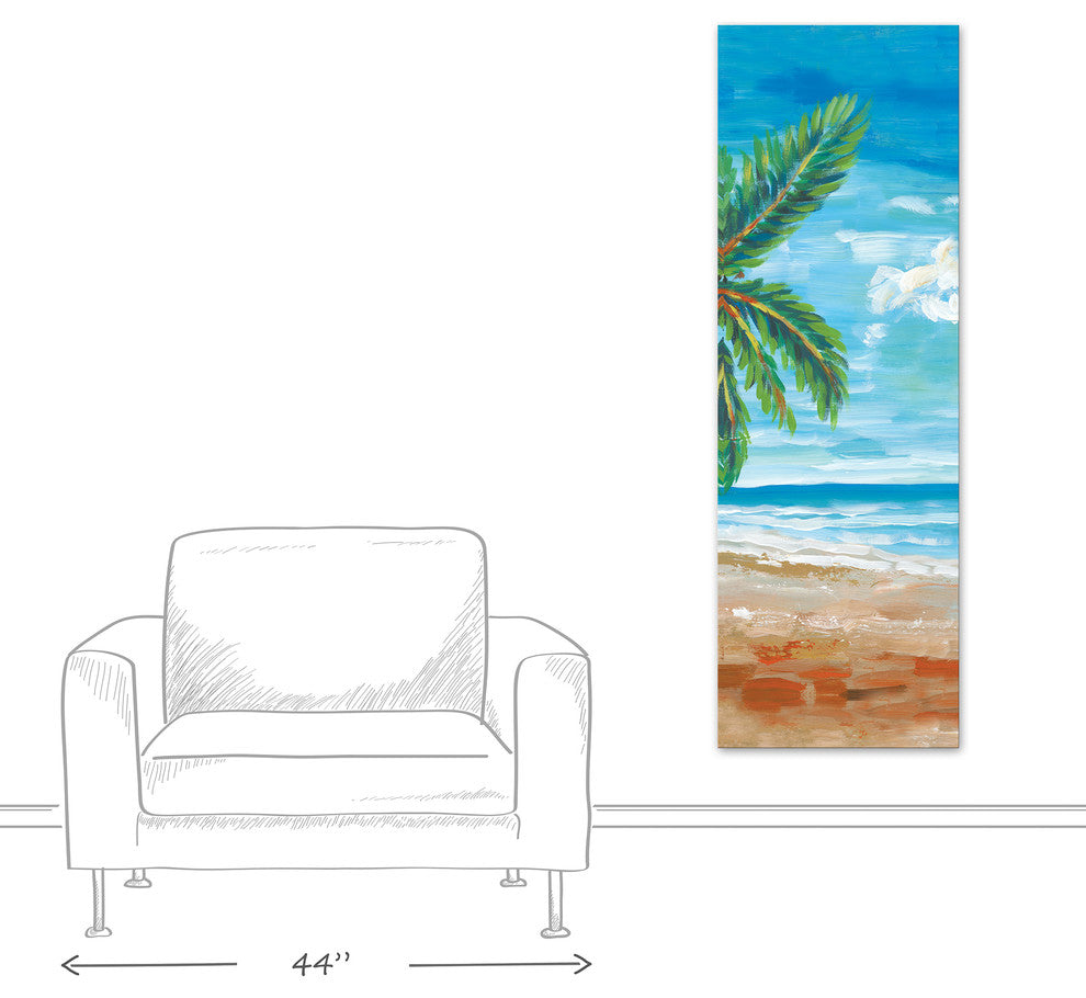 Beach Scene  20x60 Canvas Wall Art