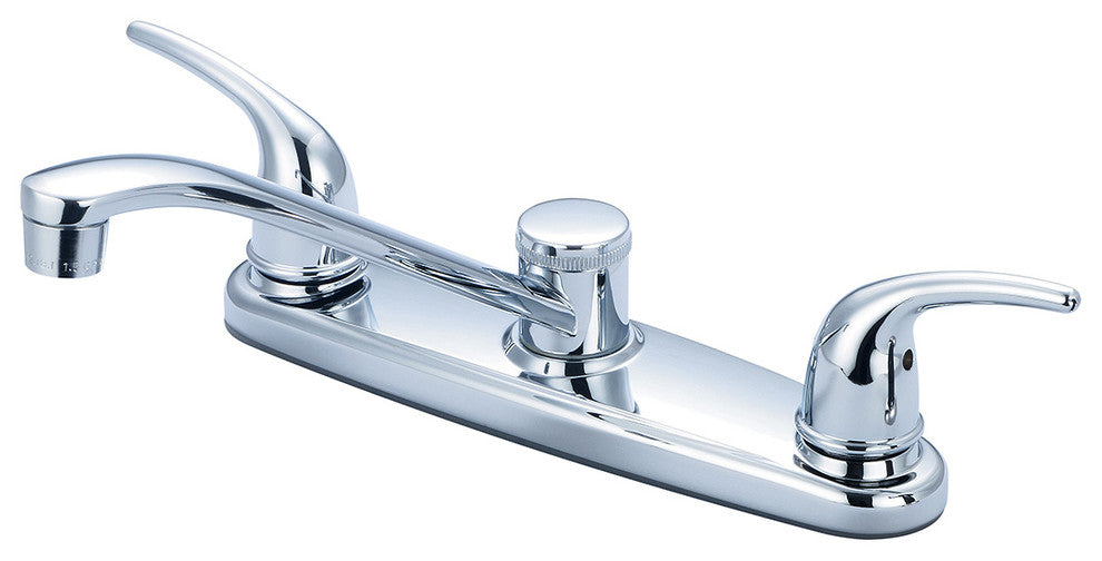Elite Two Handle Kitchen Faucet, Polished Chrome