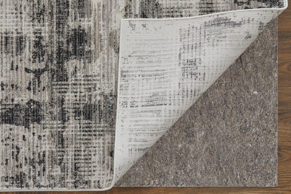 Maxin R39NY Modern/Industrial/Bohemian & Eclectic Runner, Gray/Ivory, 2'6"x7'3"