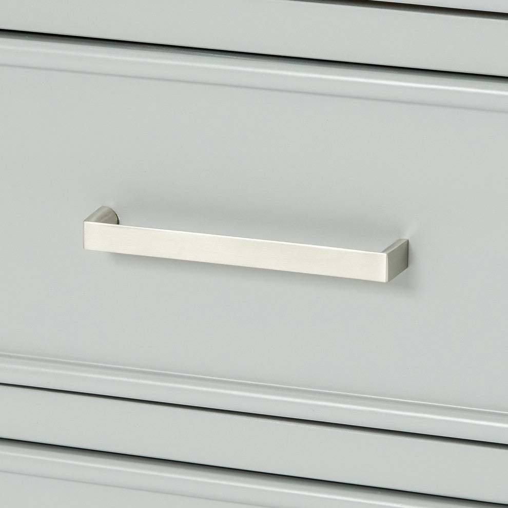 Ariel Stafford 60" Double Sink Bathroom Vanity Base, Gray