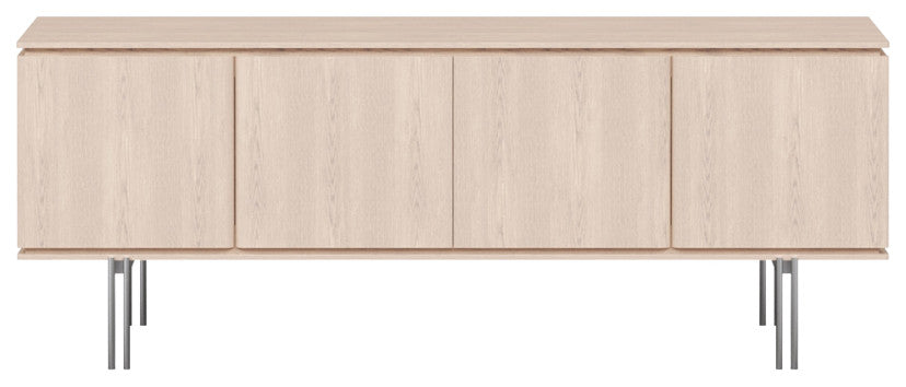 Modern Brazilian Marrocos Buffet Nevoa Frame Titanium Legs