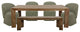 Parker House Crossings Downtown 86 In. Dining Table With 4 Upholstered Chairs