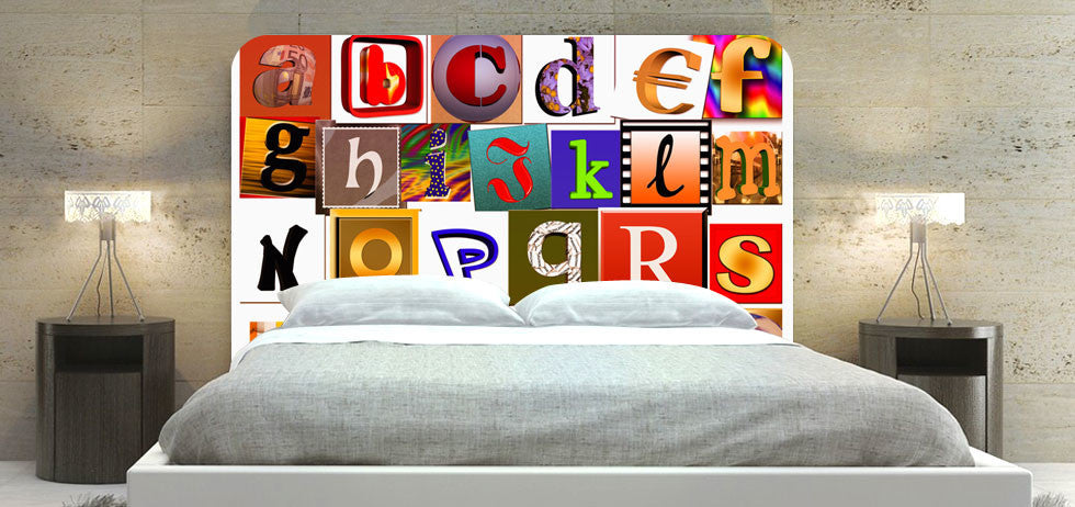 "Alphabet Letters" Headboard