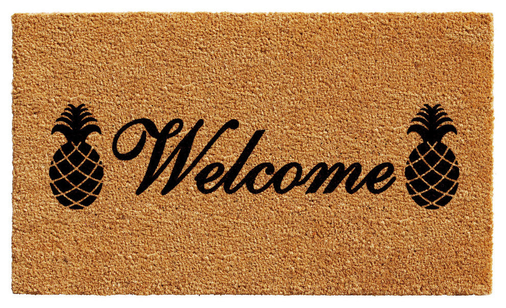 Welcome Pineapples Doormat, 24"x36"