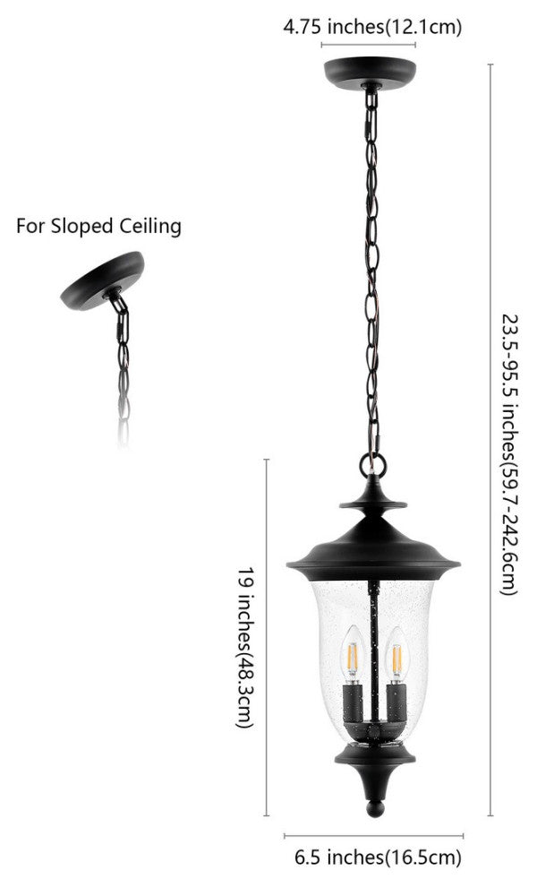 Safavieh Dowell Outdoor Pendant Black