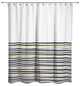 Black and Gold Stripe Shower Curtain