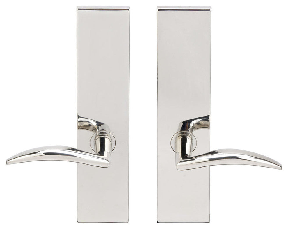 Air-Stream Lever, Tubular Full Dummy Pair, Left Hand, Polished Stainless Steel