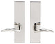Air-Stream Lever, Tubular Full Dummy Pair, Left Hand, Polished Stainless Steel