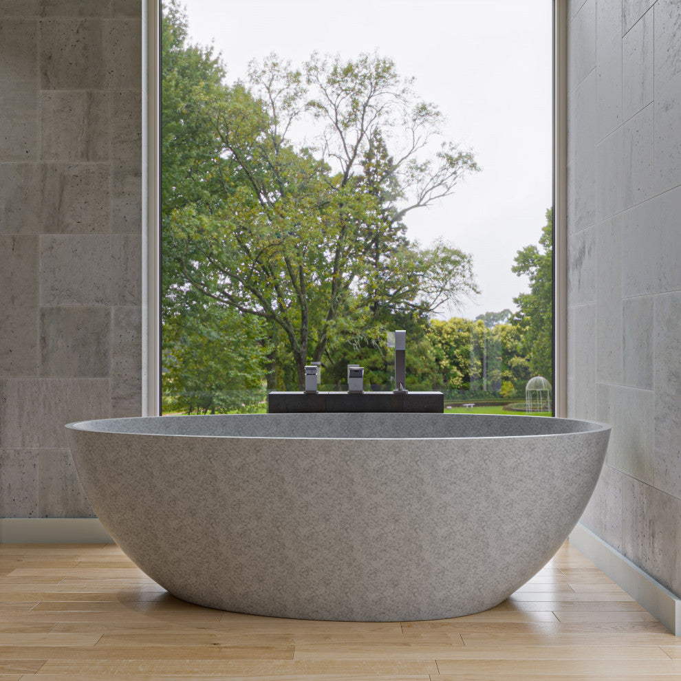 Ab2464-BN Brushed Nickel Deck Mounted 3 Hole Tub Filler and Shower Head