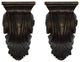 Urbanest, Set of 2, Cameau Drapery Sconce, 2" Diameter, Burnt Gold
